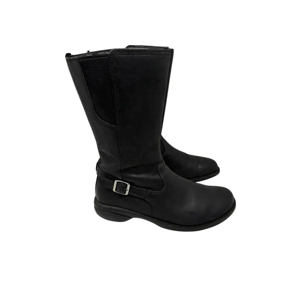 Merrell Women's Andover Peak Black Leather Waterproof Biker Boot US 11 - Picture 1 of 7